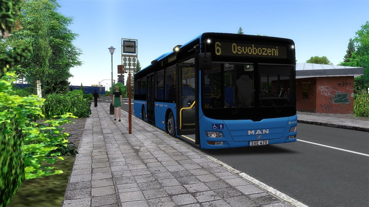 Let´s Play Omsi 2 (ASMR) Linie 6 in Tschechien unterwegs mit dem Sobol A47 [Krummenaab 2019]