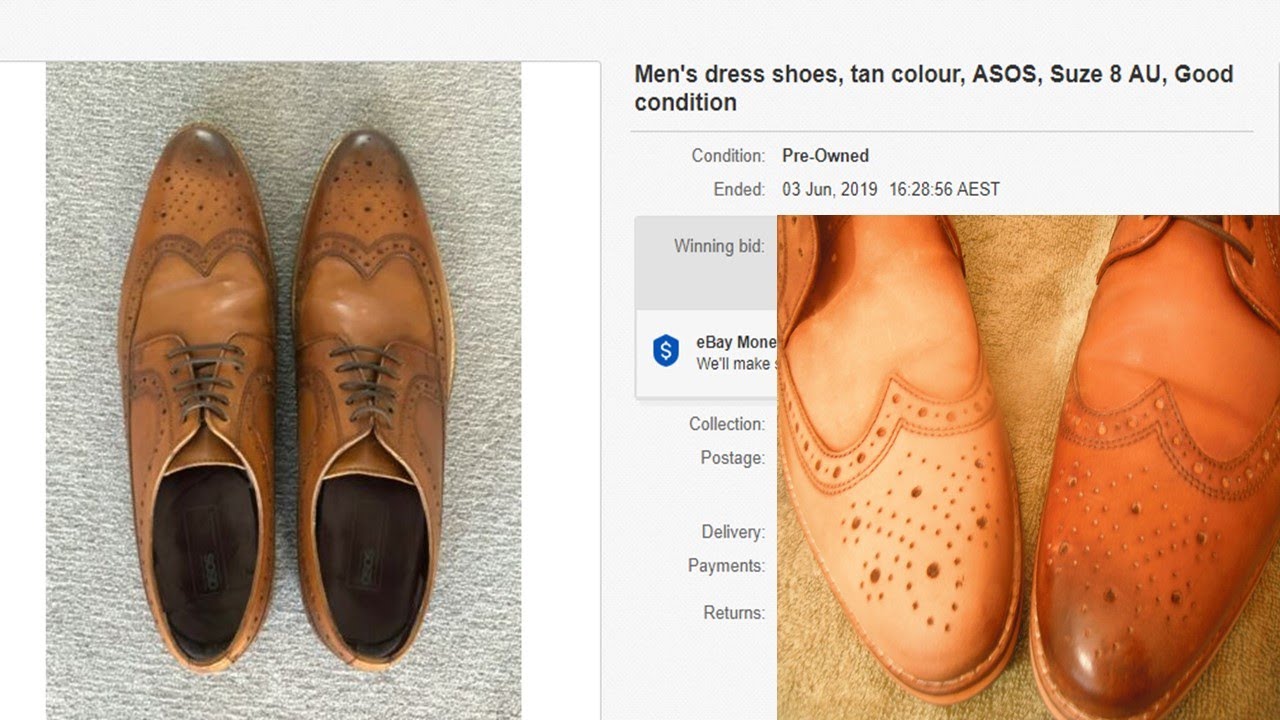 ASOS Leather shoe eBay challange, unbox and refurbishment!