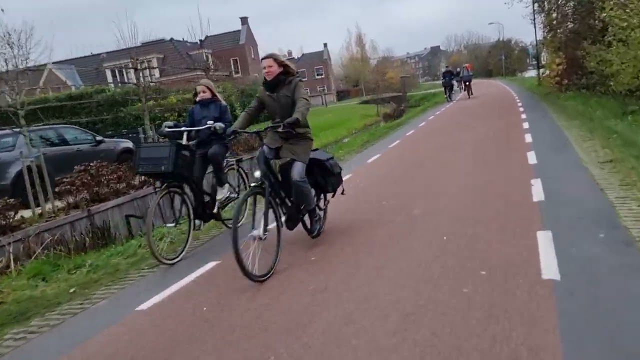 By e bike from Maarssen to Utrecht The Netherlands
