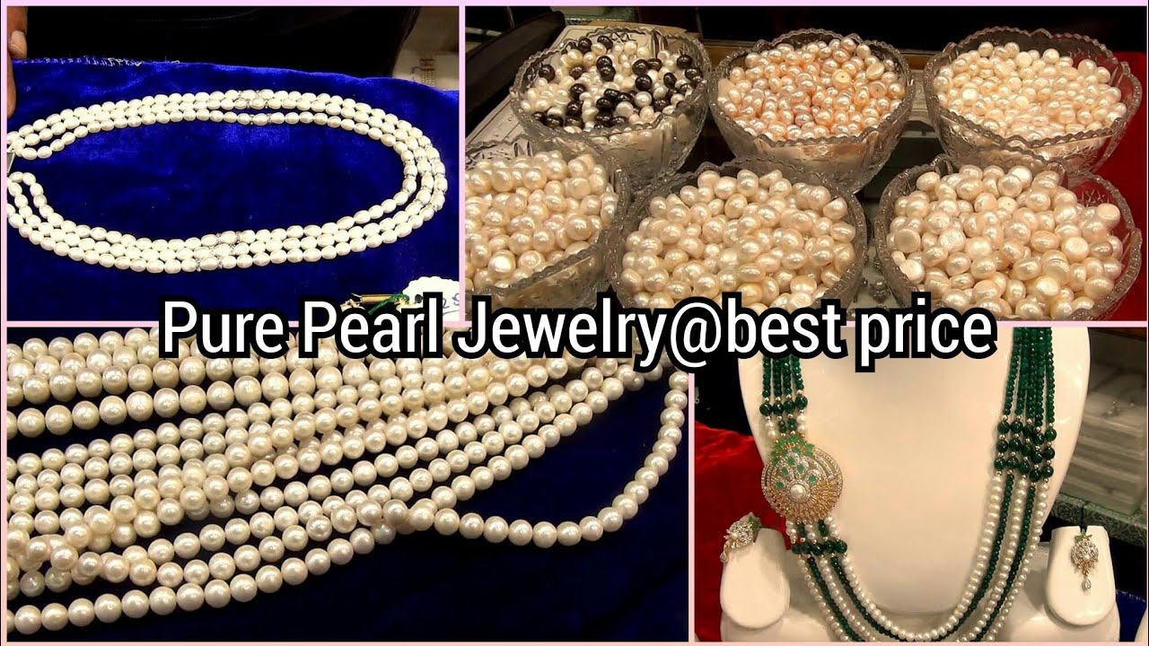 Latest Pearl Jewellery Designs | Original Pearl Chain Collection with price | చార్మినార్ ముత్యాలు
