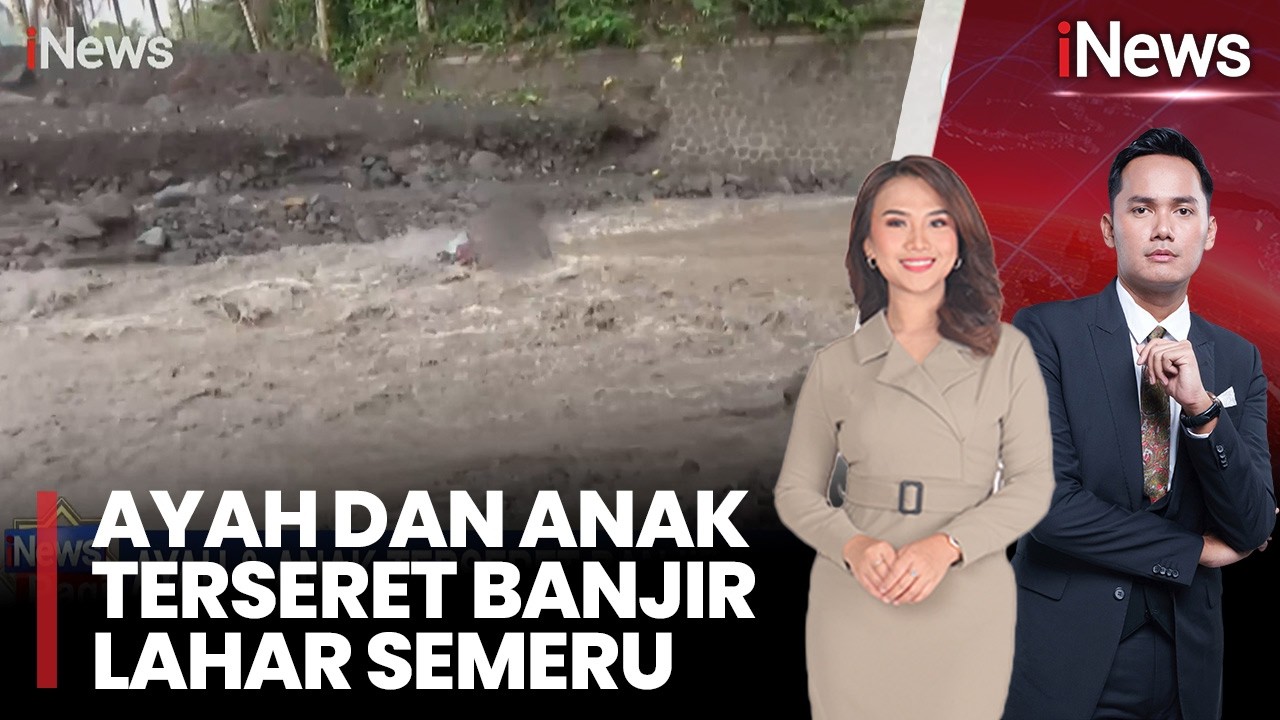 Ayah dan Siswi SD Terseret Banjir Lahar Semeru Saat Seberangi Sungai |iNews Pagi (23/02)