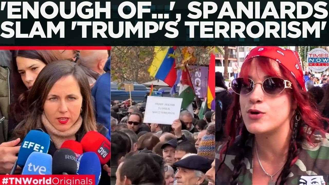 SPAIN ERUPTS! Protesters Block U.S. Embassy in Madrid, Anti-Trump Anger Spills Into the Streets!