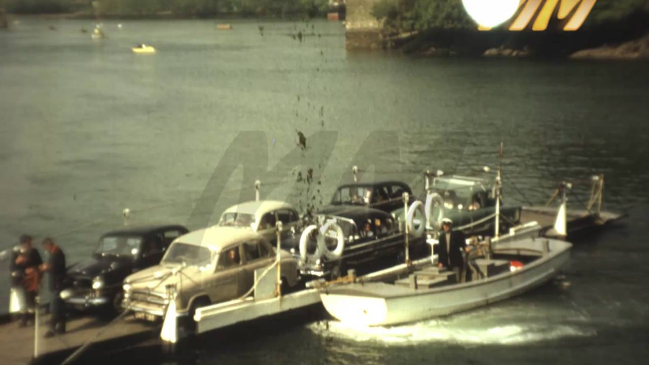 Fowey Cornwall England 1960s old cine film