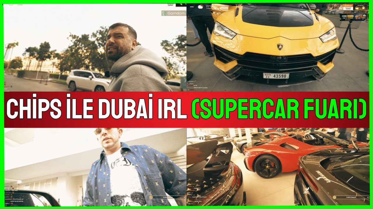 Chips, Lamborghini Urus ile Super Car Fuari & Alisveris Merkezi! | Dubai IRL Yayini
