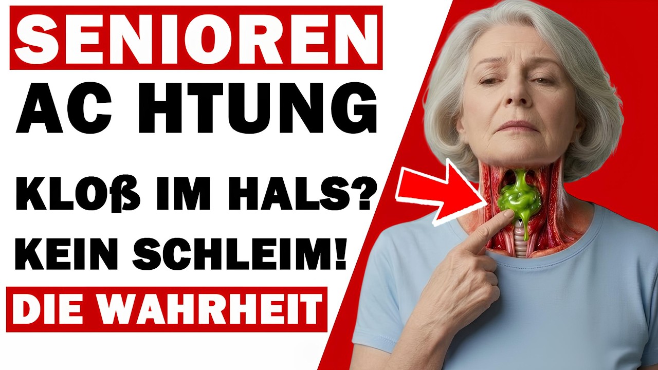 SENIOREN: Schleim im Hals, der nicht rauskommt? Eine einfache und wirksame Methode (Arzt erklärt)