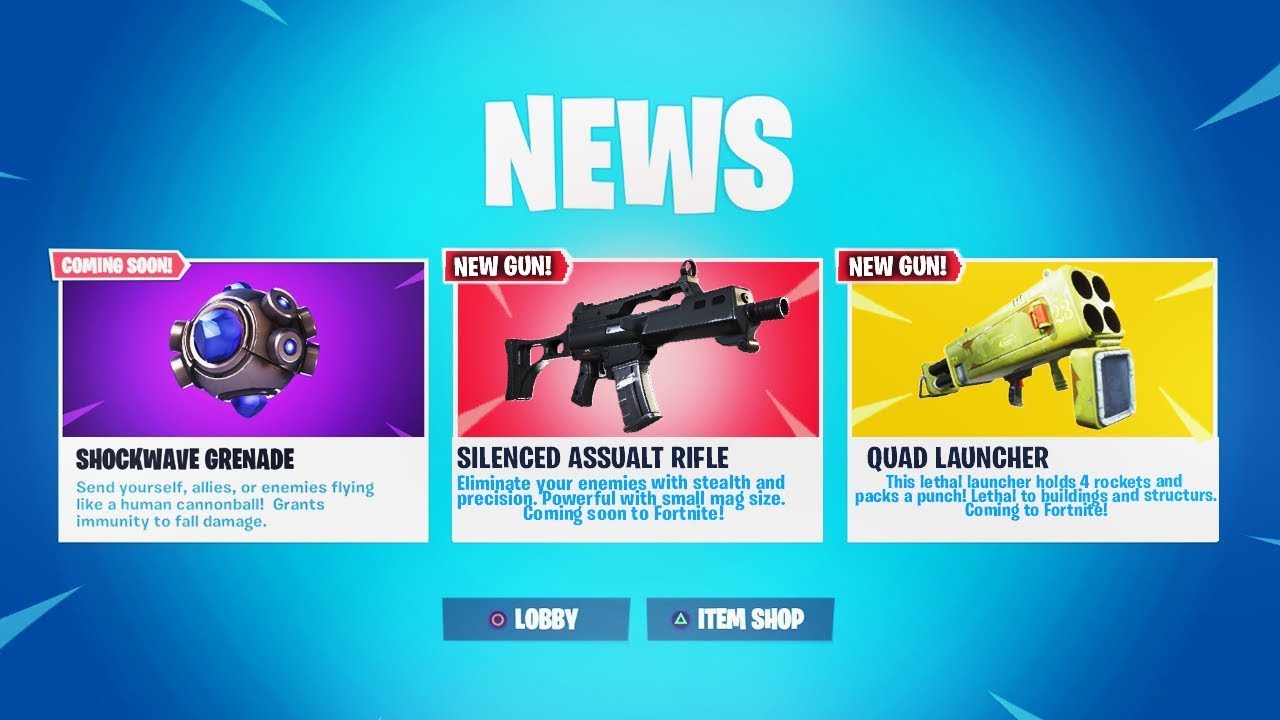 4 *NEW* WEAPONS in FORTNITE! (FLAMETHROWER, SUPPRESSED AR, QUAD LAUNCHER) - Fortnite Battle Royale