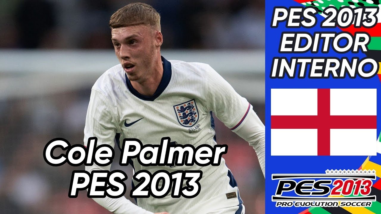 Crear a Cole Palmer (Chelsea FC - Inglaterra) Pes 2013 faces y stats 2024.