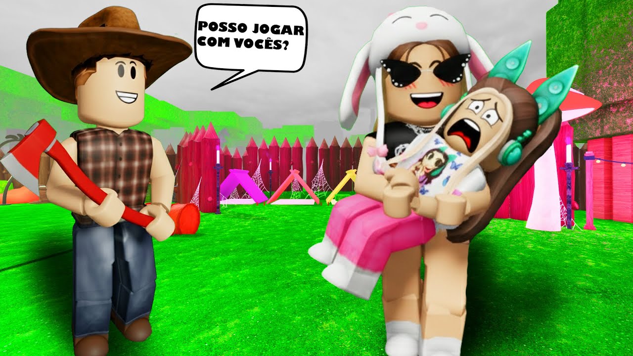 JOGANDO COM PESSOAS ALEATORIAS NO 99 NOITES NA FLORESTA - Roblox