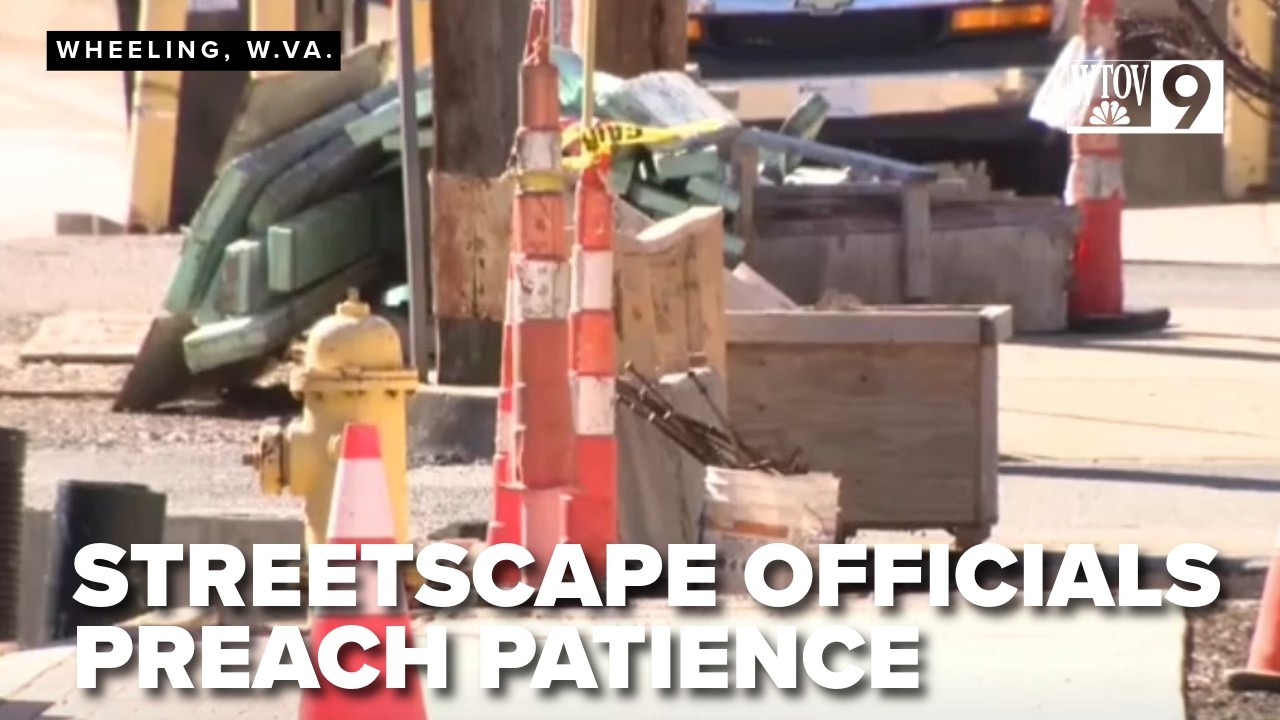 Wheeling Streetscape work drags into 2026 on Chapline, Eoff and 16th Street