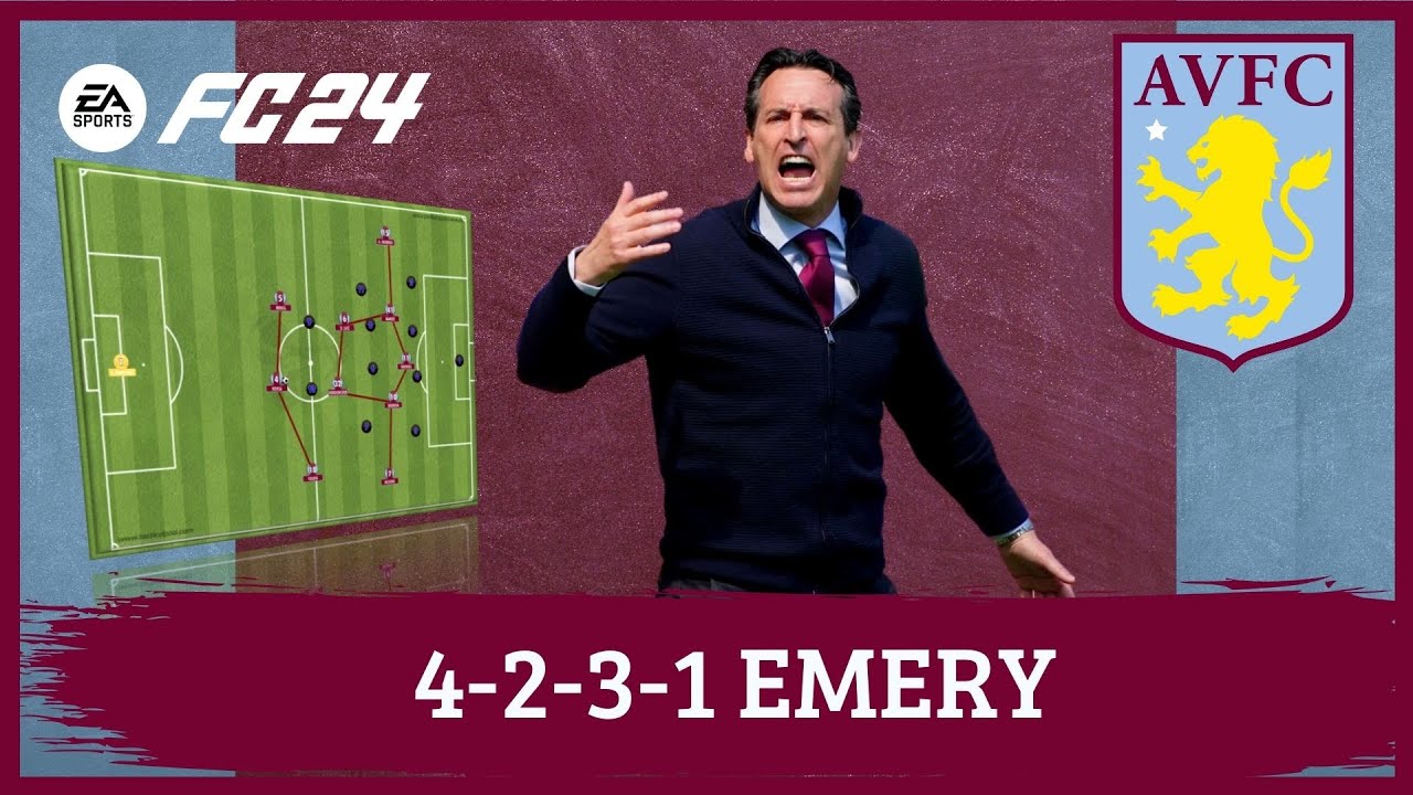 Unai Emery 4-2-3-1 Aston Villa EA FC 24 |Tácticas|