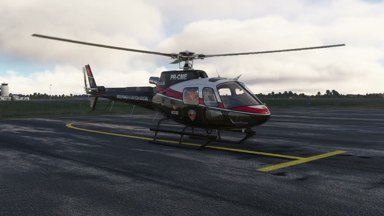 ACIONAMENTO, DECOLAGEM E POUSO HELICÓPTERO ACAUÃ 01 - MSFS