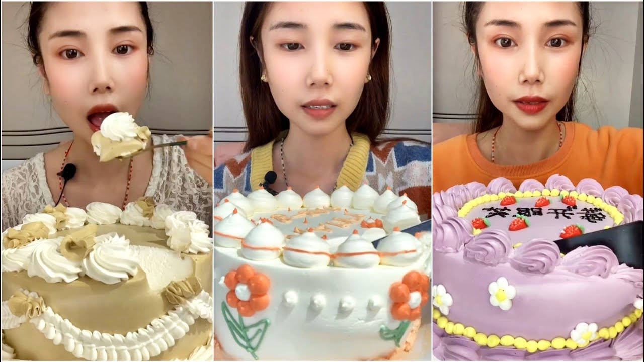 [ ASMR ] #2 - *jiamei666666* CREAMY CAKE EATING (WHOLE CREAMY CAKE)