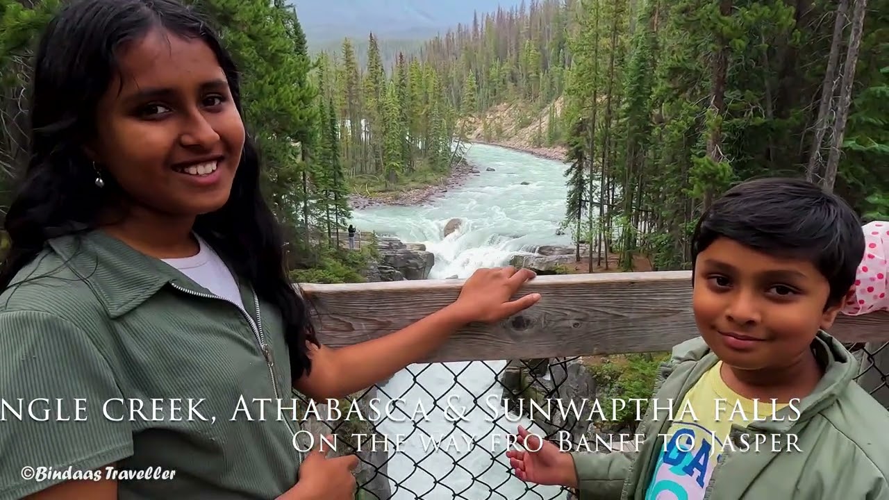Banff to Jasper Drive Waterfalls