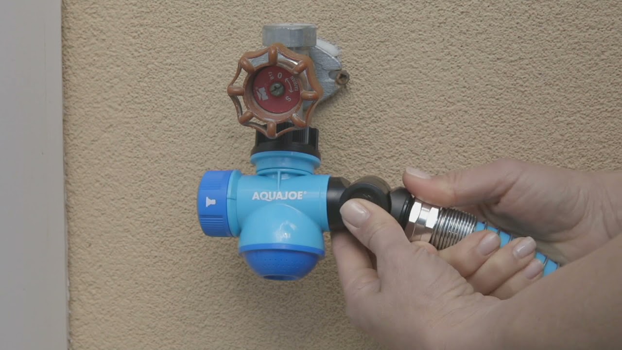Aqua Joe Multi Function Outdoor Faucet & Hose Connector on QVC