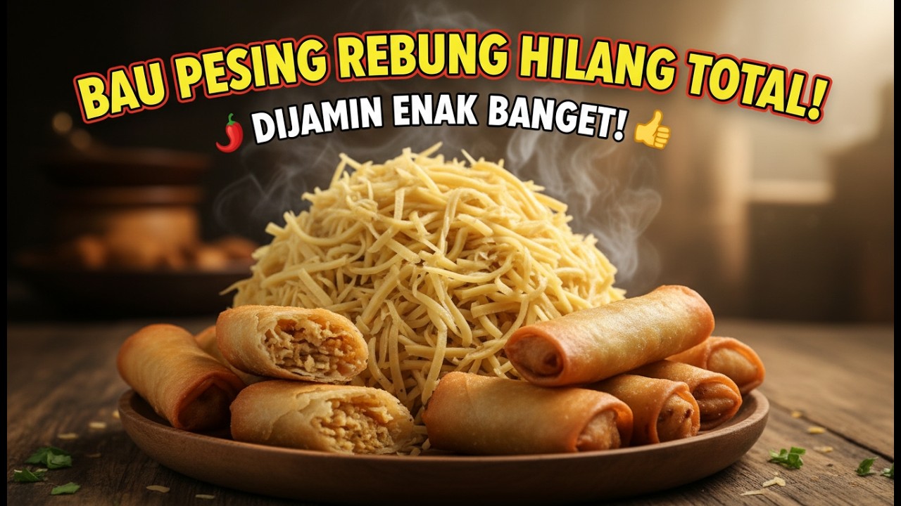 TIPS MENGHILANGKAN BAU PESING REBUNG DAN LEBIH ENAK UNTUK DIMASAK