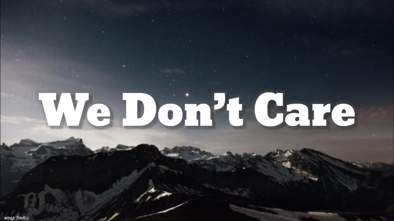 We Don&rsquo;t Care by Akon song lyrics video
