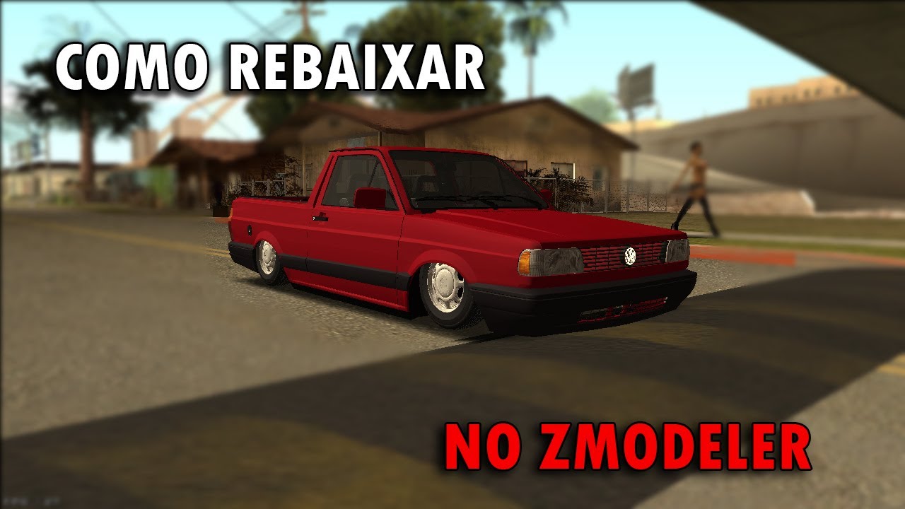 COMO REBAIXAR E DEIXAR RASPANDO O CARRO NO GTA SA(BEM EXPLICADO) - Tutorial Zmodeler #3