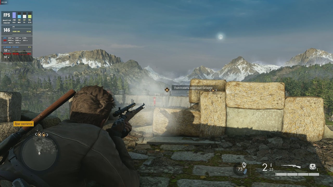 Sniper Elite Resistance / i9-14900K + RX 9070 XT / Ultra & 1440p