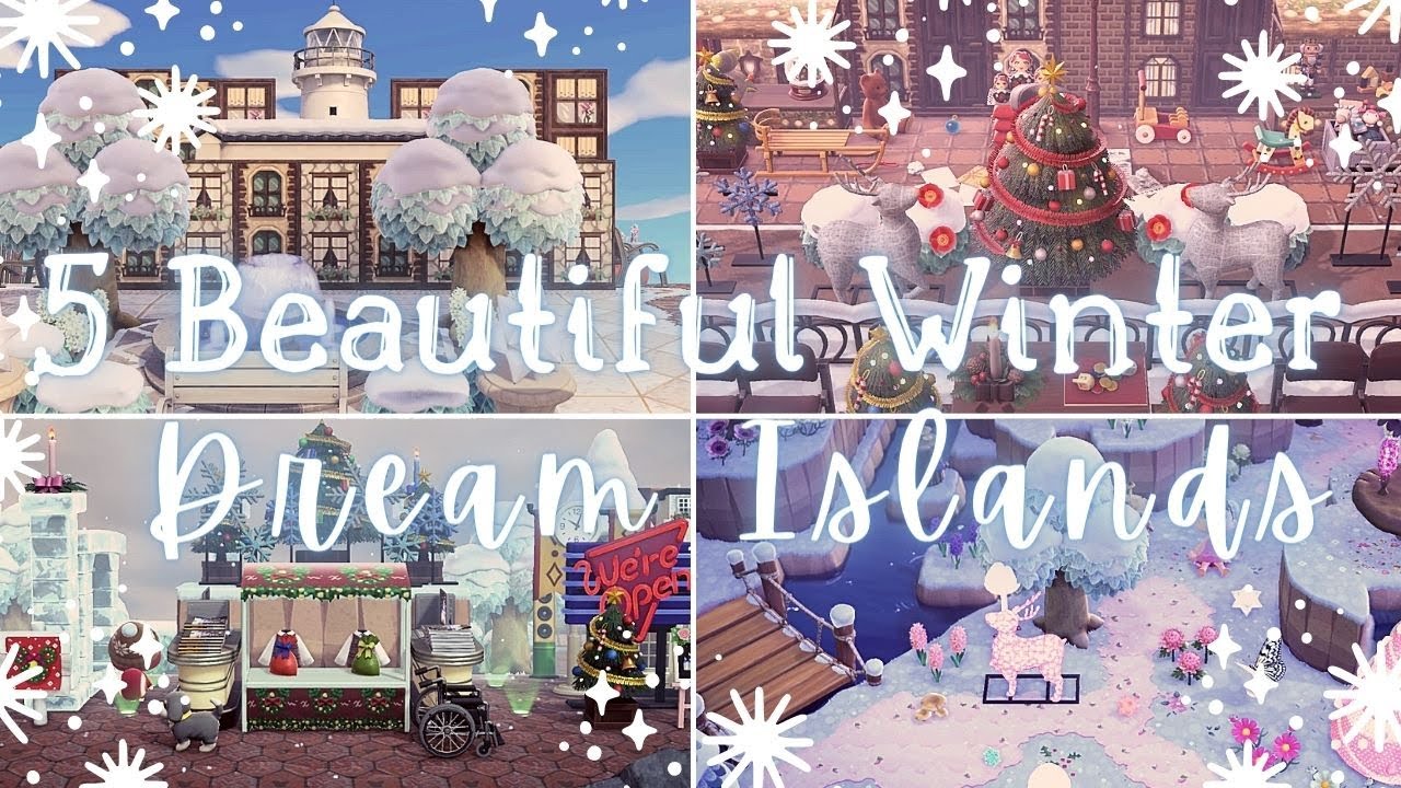AESTHETIC WINTER DREAM ISLANDS TO VISIT FOR INSPO! (Part 1) - Animal Crossing New Horizons