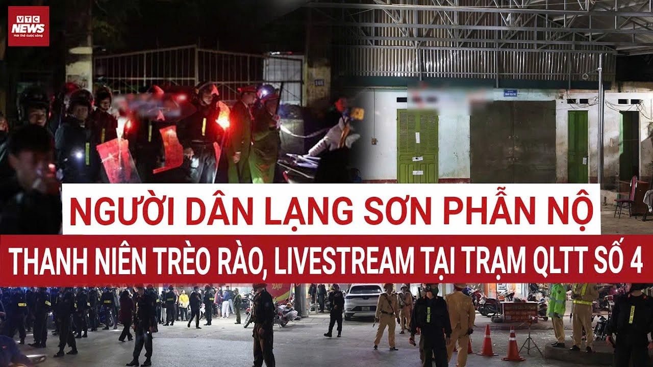 N&Oacute;NG: Người d&acirc;n Lạng Sơn bức x&uacute;c: Đ&aacute;m đ&ocirc;ng k&eacute;o đến Trạm QLTT số 4 để quay clip g&acirc;y hỗn loạn