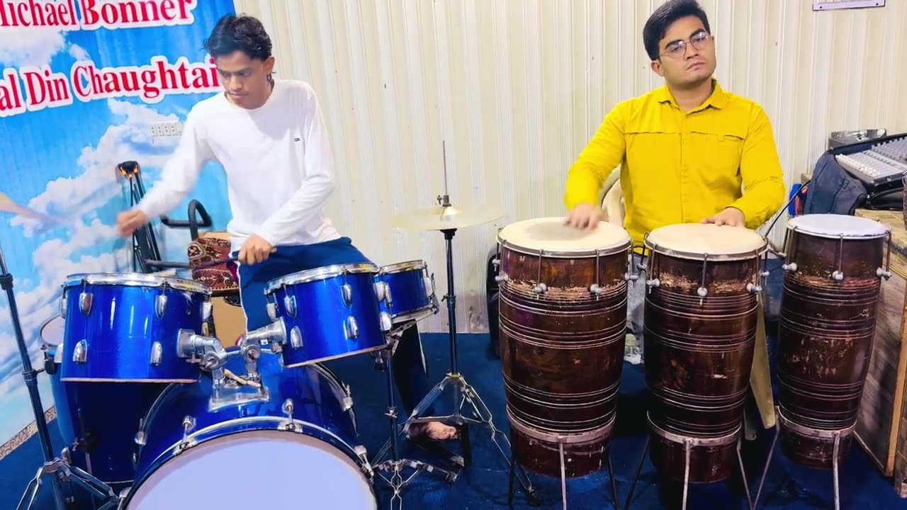 #jammingsession with Ustad @pauldawood8976 #drummingskills #drums #practice 