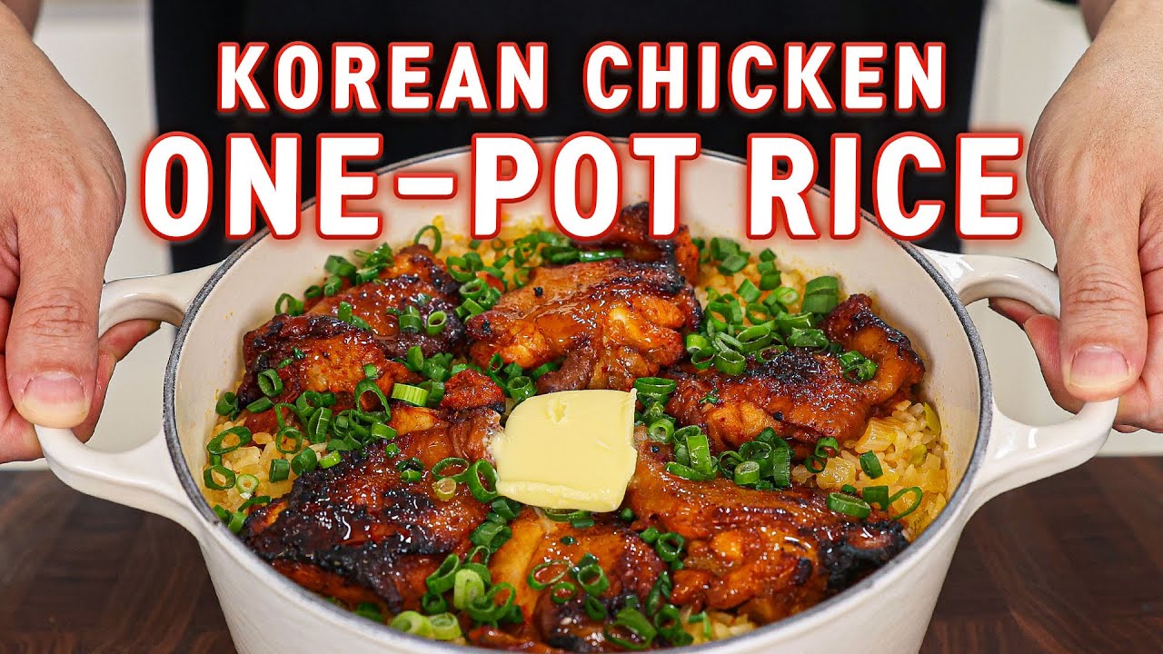 Gochujang Chicken One-Pot Rice That Can Feed Your Whole Family! l Korean Chicken Sotbap