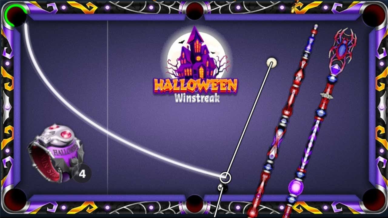 New Halloween 8 ball pool 😍 Win streak Free Arachnid Cue And Ring