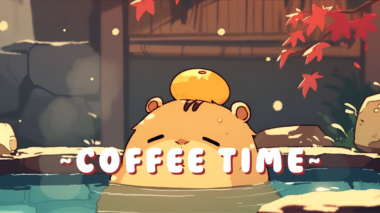 Capybara Lofi Music Station - Calming Beats & Melodies ~ Cozy Atmosphere ~ 🦫 🌙 📖 | High Quality
