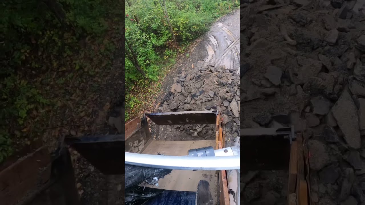 Extremely Muddy Road Repair   #shorts #big #road #bigtruck