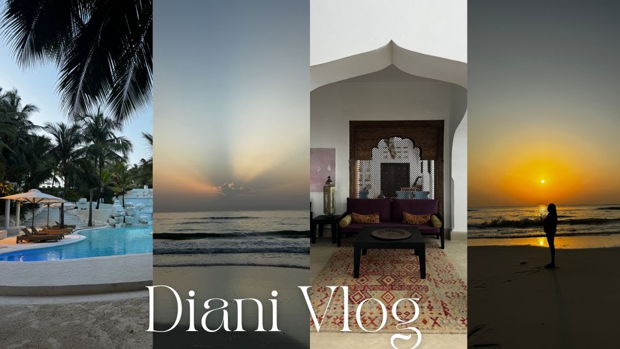 Vacation vlog | Diani Beach Kenya, Swahili beach resort, hotel room tour, hibachi...