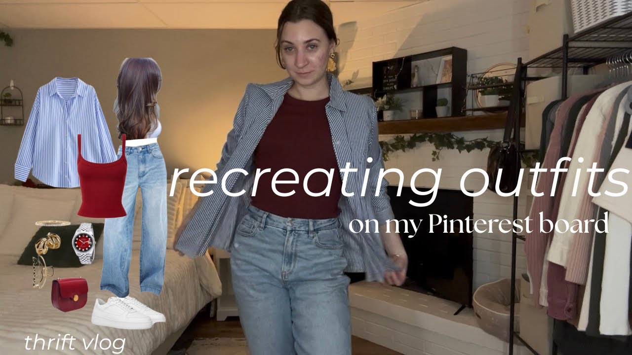 Thrifting my spring Pinterest board + try on haul