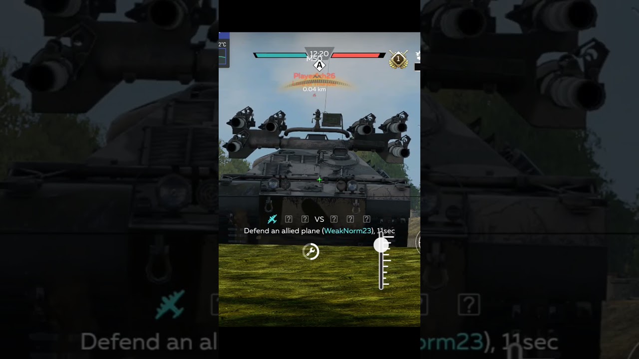 War Thunder Mobile - M50 Premuun Tank Destroyer Vs Strv 103c - ☠️ Bro Tried