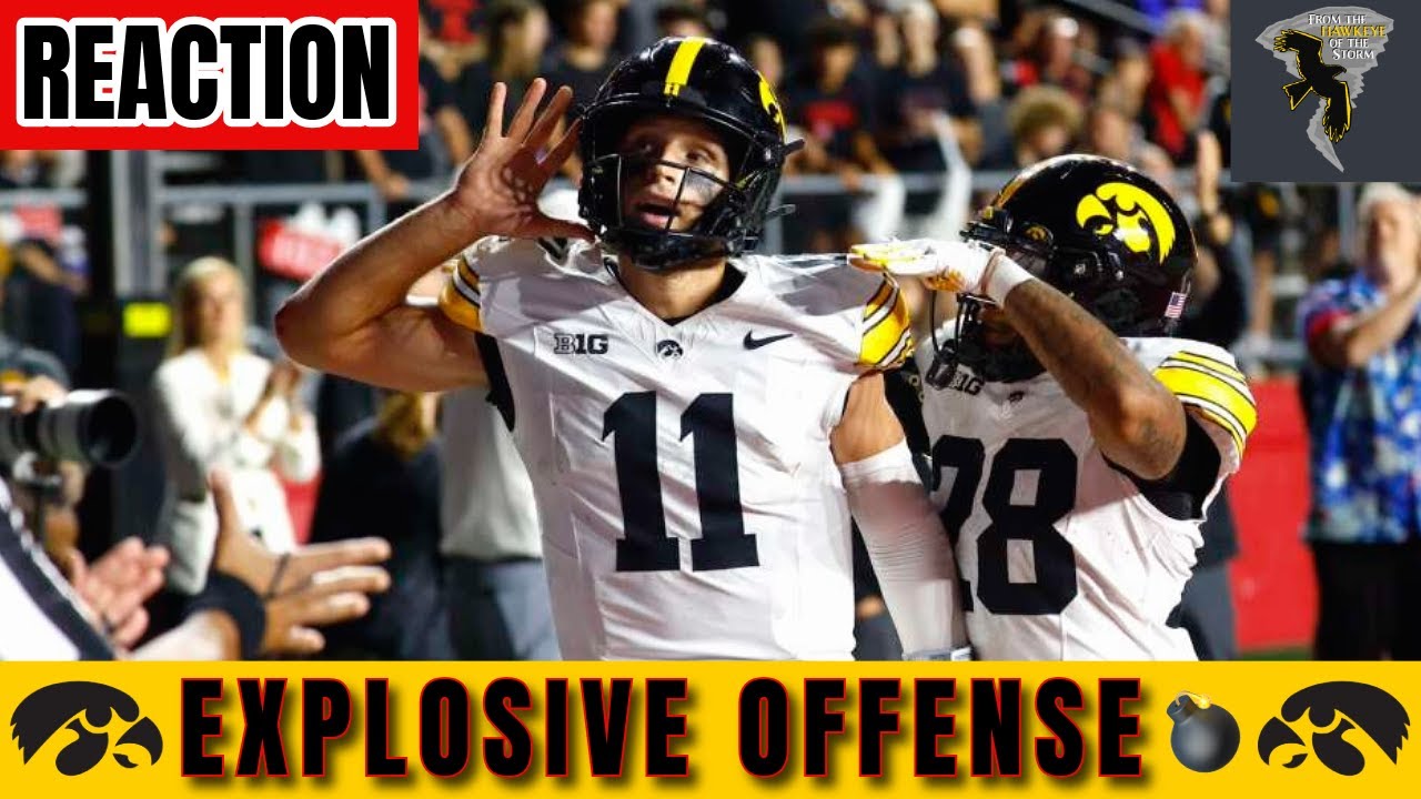 IOWA FOOTBALL'S OFFENSE FINALLY ANSWERS THE CALL | Highlights/analysis: Biggest plays in Rutgers win