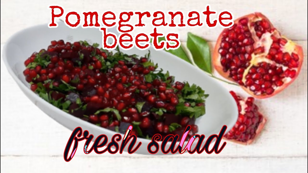 Pomegranate beets fresh salad.How to make Pomegranate and beets salad.Mommy S vlogs