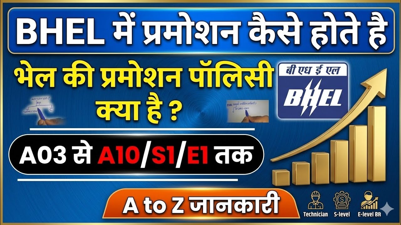 भेल की प्रमोशन पॉलिसी क्या है l BHEL mai promotion kaise hote hai l PROMOTION policy of BHEL ARTISAN