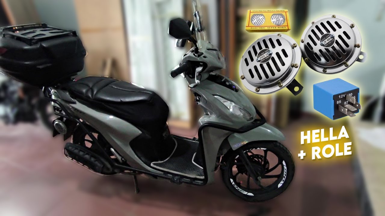 Hella korna ve role montajı - Honda Dio scooter