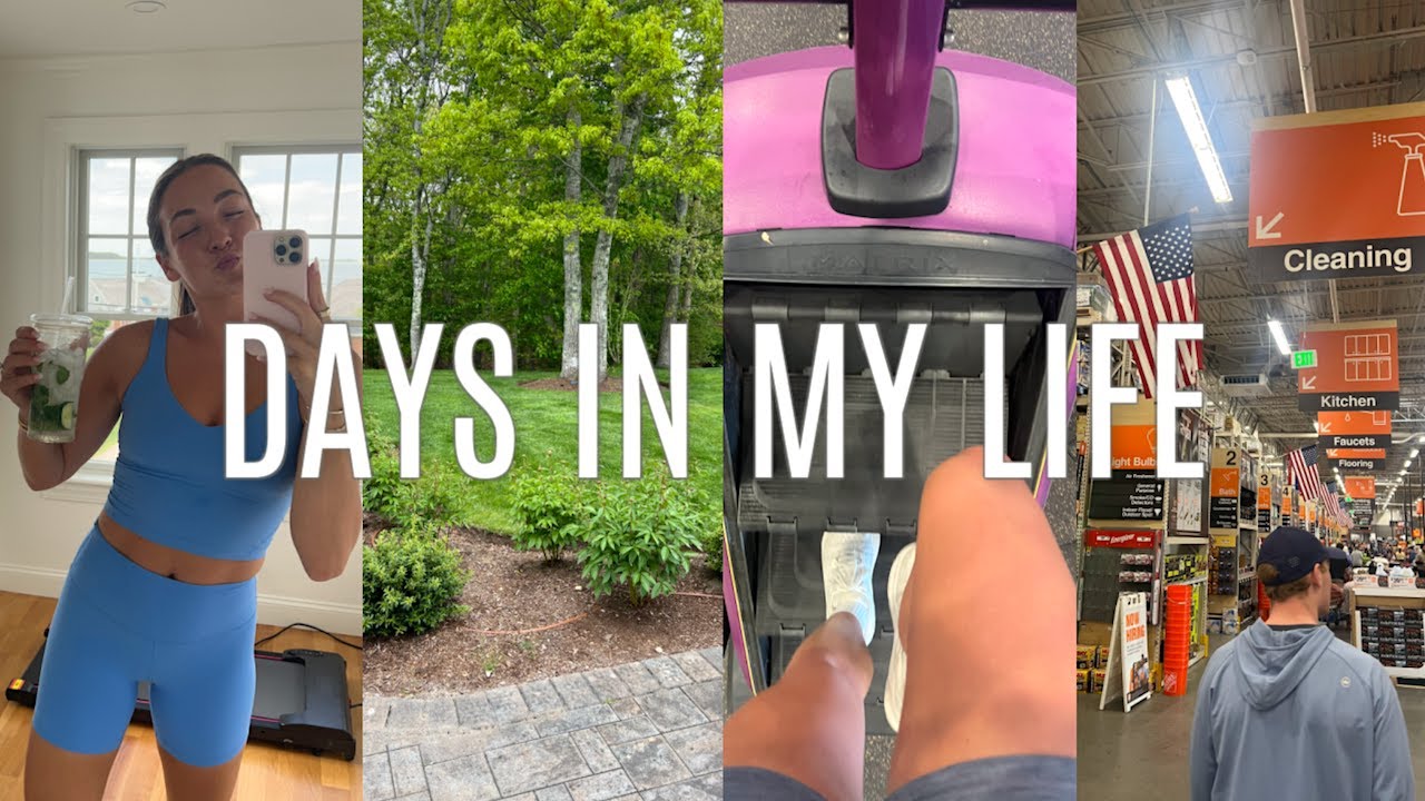 VLOG: bridal fitness goals, backyard projects, my no caffeine journey, etc !