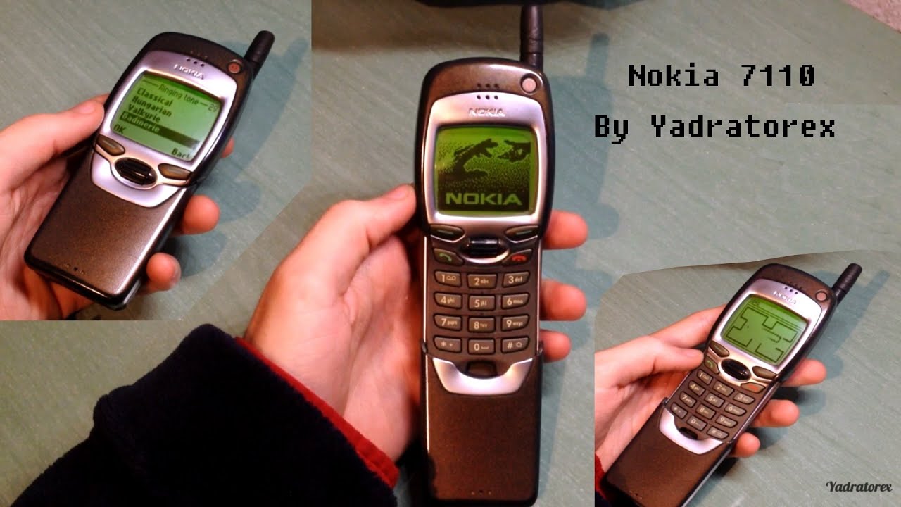 Nokia 7110 retro review (old ringtones & games [snake]). Vintage brick phone from 1999