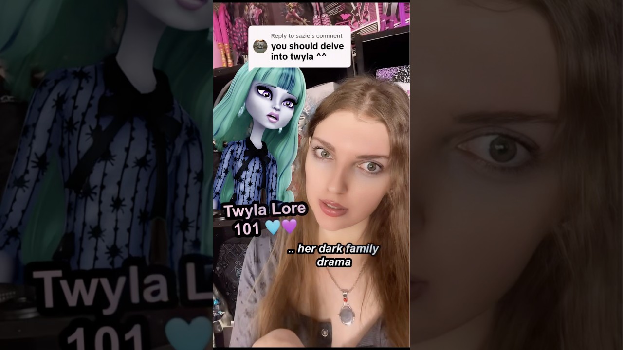 Twyla&rsquo;s bad relationship with her father 😢 Twyla Lore 101 🕸️🩵 #Monsterhigh