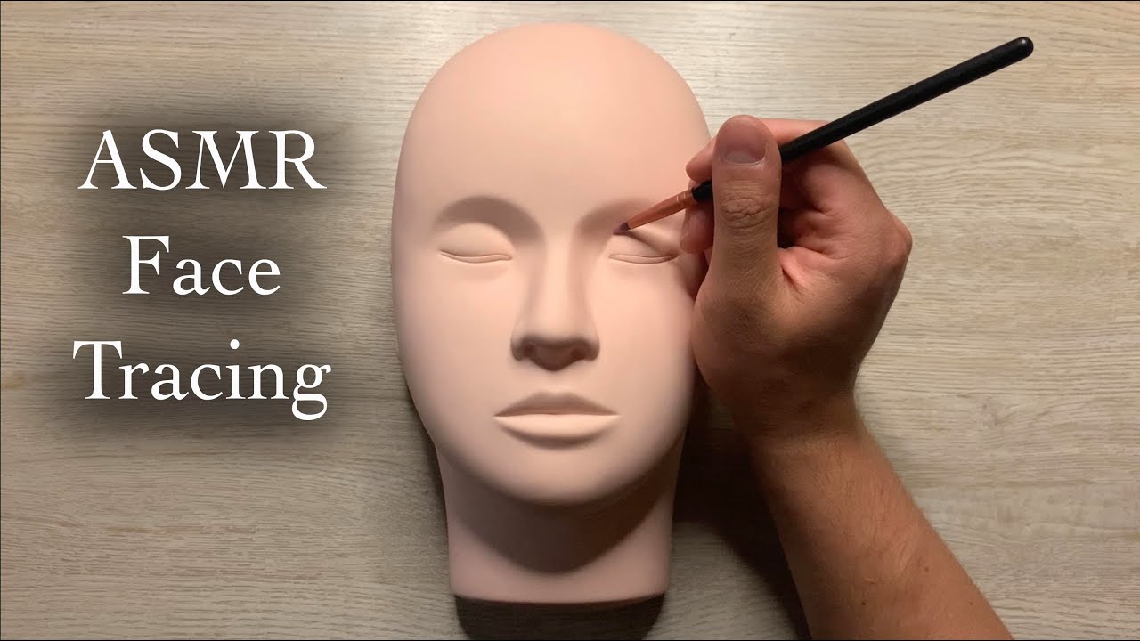 ASMR Gentle Face Tracing On Mannequin (Whispered)