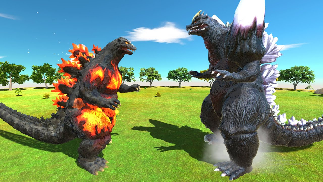 Who Will Win? Godzilla Burning Godzilla Gojira - Animal Revolt Battle Simulator