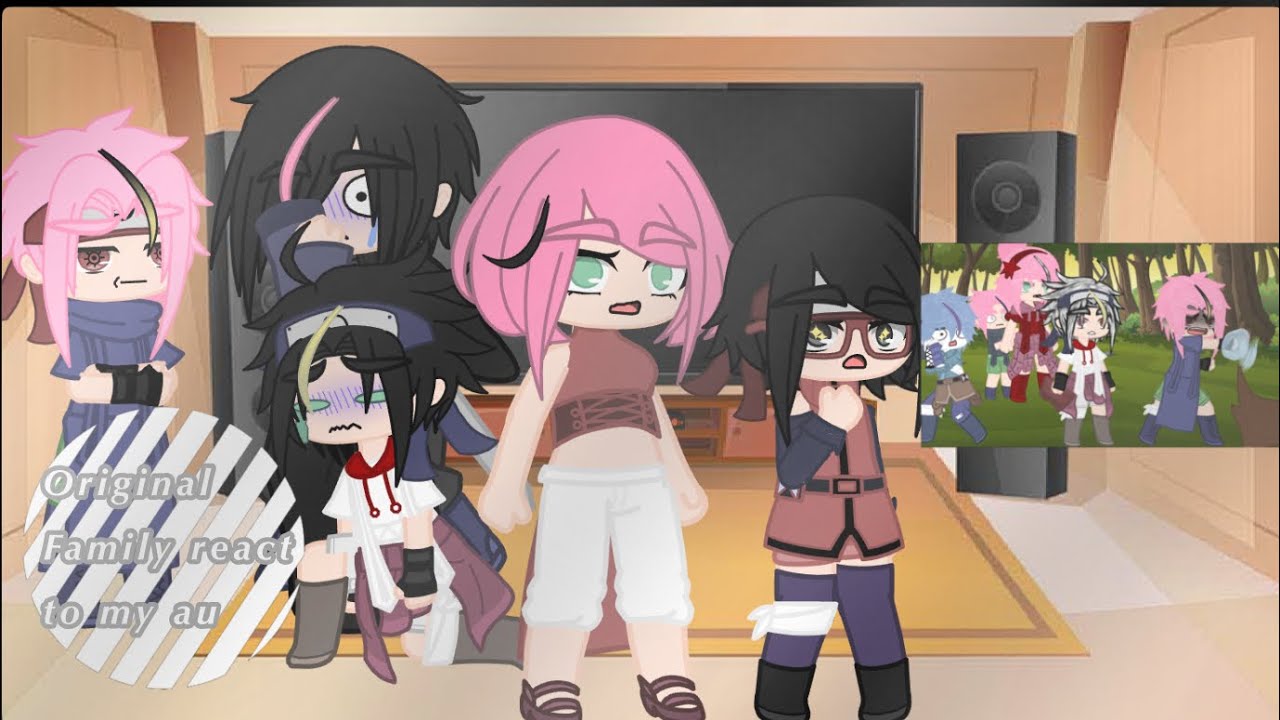 Uchiha Family Original react to my au Uchiha Family | ft. Saichi with Original Family | my au |