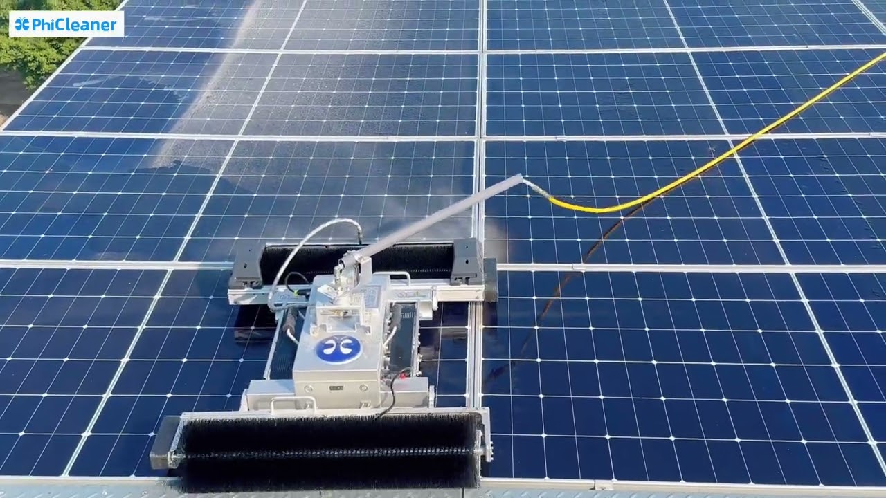 🙌【The basic requirement of solar cleaning: 100% cleaning coverage without missed spots】#photovoltaic