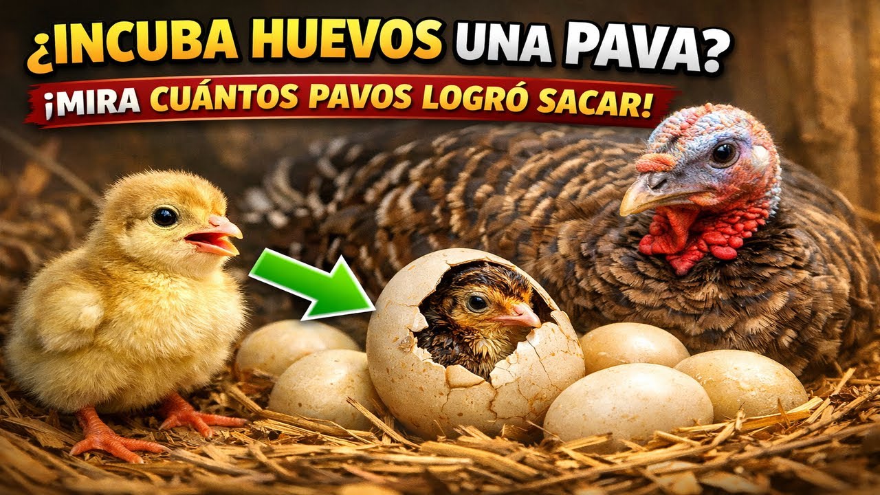 ¿CÓMO INCUBA HUEVOS UNA PAVA? RESULTADO REAL