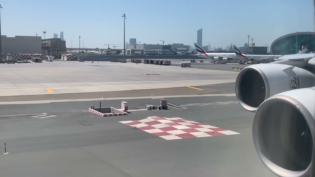 Incredible Takeoff From Dubai Onboard Emirates A380