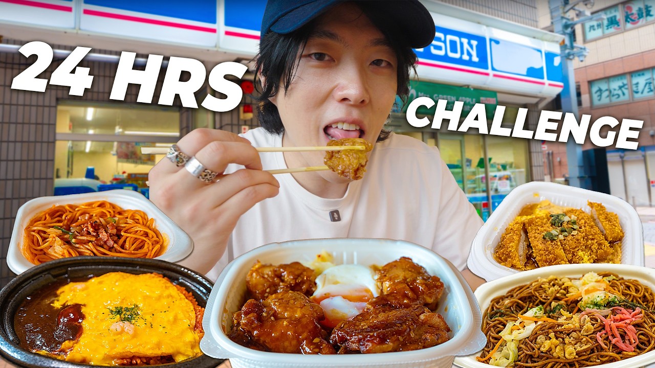 24 HR FOOD CHALLENGE in Japanese Convenience Stores