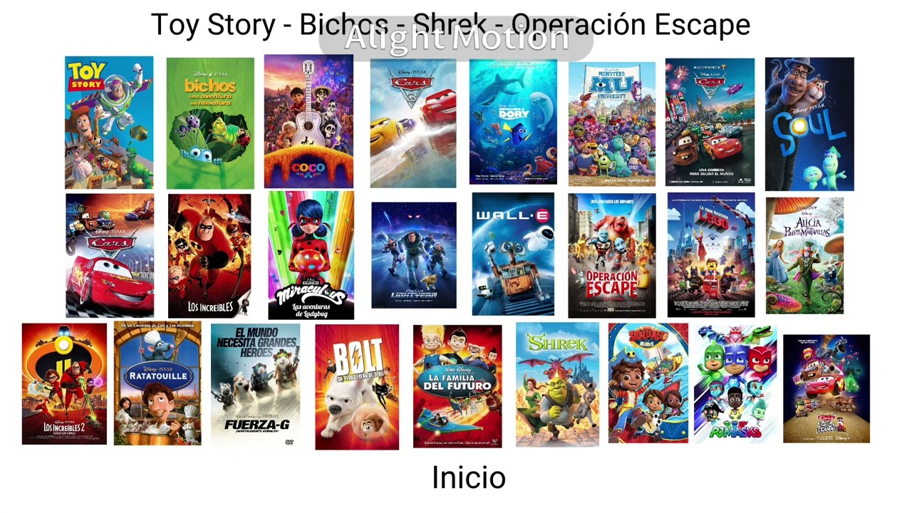 Toy Story - Bichos - Shrek - Operación Escape 28 En 1 DVD Menu Pirata