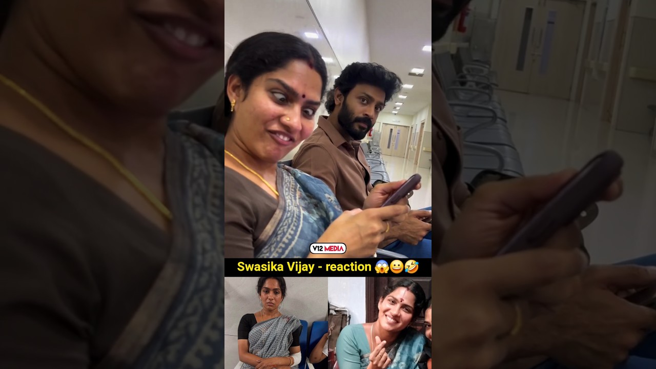 பயந்துட்டேன் 😲 Swasika Reaction 😱 #Maaman BTS 📽️ #funmoments #tamilcinema #shortsfeed #viralvideo