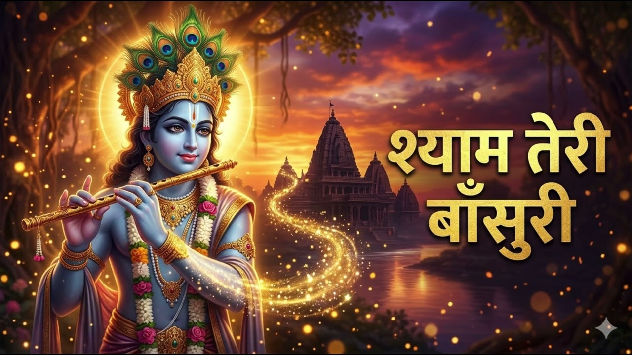 श्याम तेरी बाँसुरी 🎵 Latest Krishna Bhajan | Radha Krishna Song | Bhakti Music #krishnabhajan #new