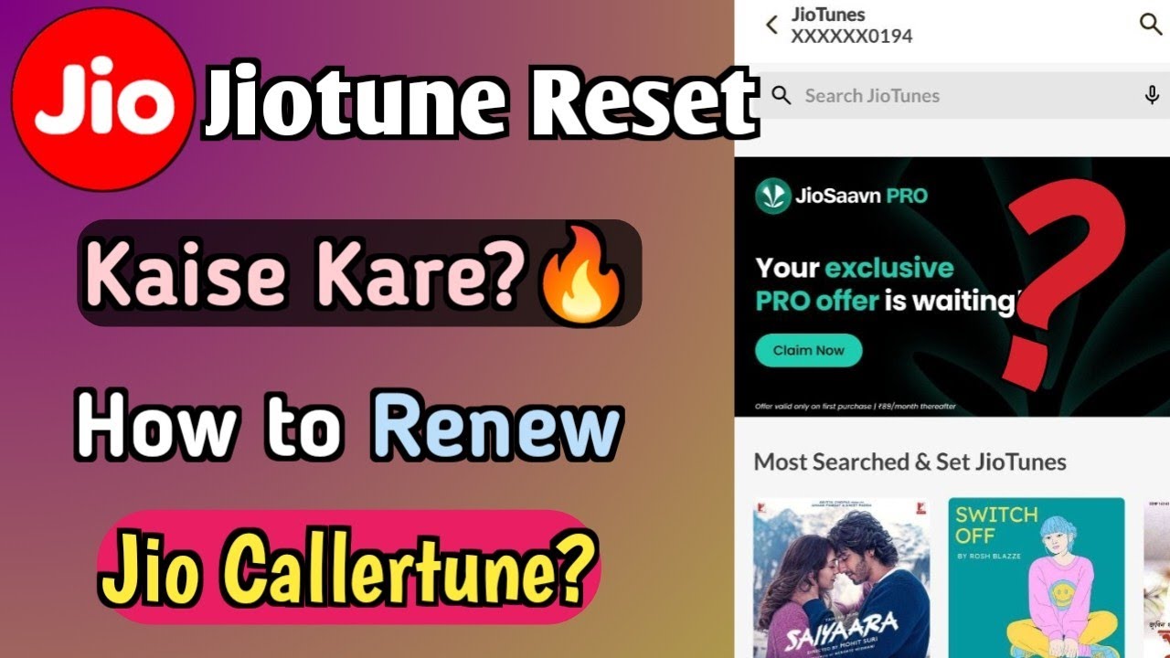Jiotune Renew kaise kare? | How to set up Jio Callertune | My Jio App
